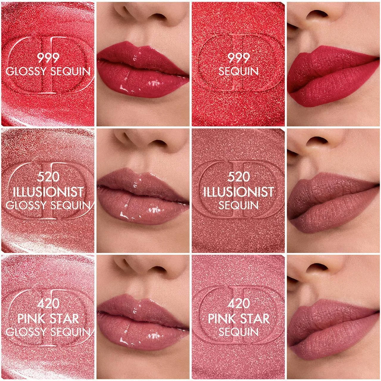 Dior Rouge Dior Sequin Liquid Lip Duo in 420 Pink Star